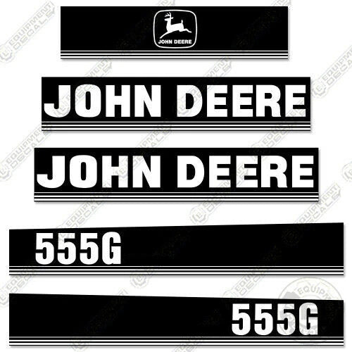 Fits John Deere 555G Decal Kit Dozer 555, 555g, decal kit