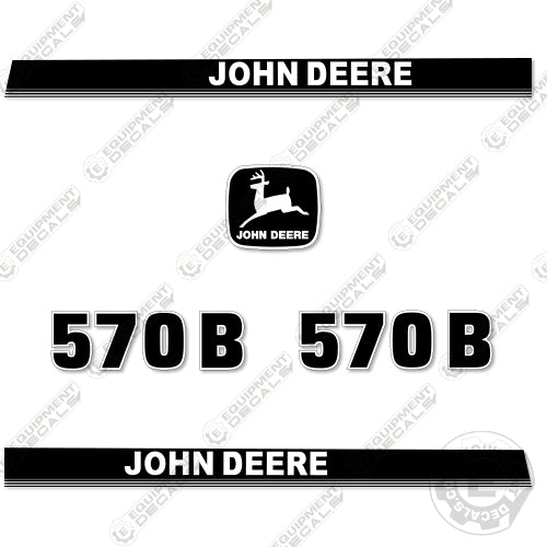 Fits John Deere 570B Motor Grader Decal Kit - Scraper 570, 570-b, 570b, decal kit