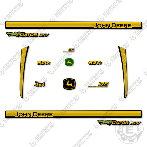 Fits John Deere Gator XUV 620i Decal Kit Utility Vehicle 620, 620 i, 620i, decal kit, excavator, john deere, s4