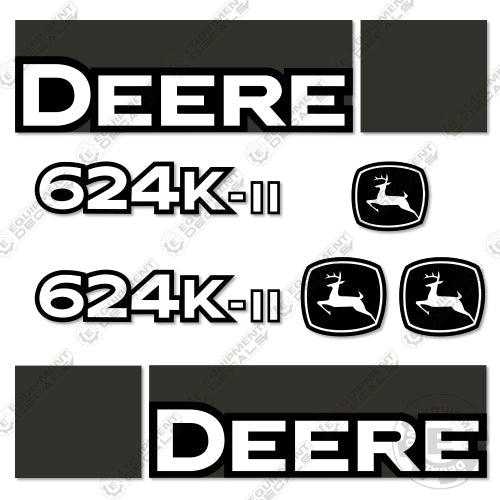 Fits John Deere 624K-II Decal Kit Wheel Loader 624, 624k, 624k-2, 624k-ii, 624k2, 624kii, decal kit, john deere
