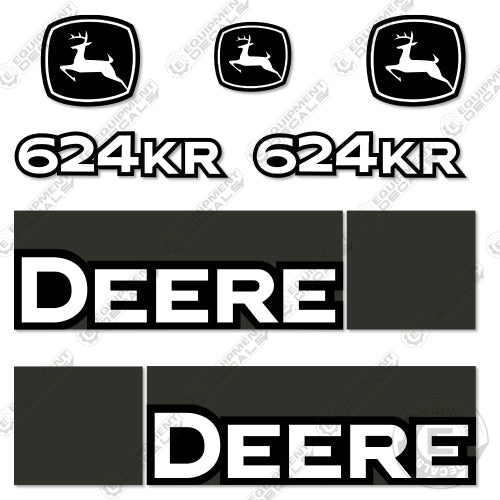 Fits John Deere 624KR Decal Kit Wheel Loader 624, 624k, 624kr, decal kit, john deere