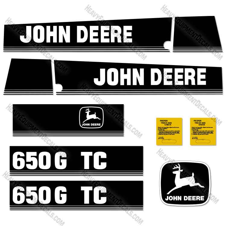 Fits John Deere 650G Decal Kit Tractor Crawler 650, decals, 650-g
