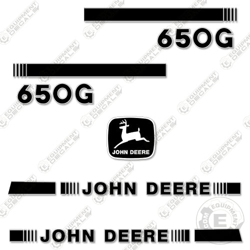 Fits John Deere 650G Decal Kit (Style 2) Dozer 650, 650g, decal kit
