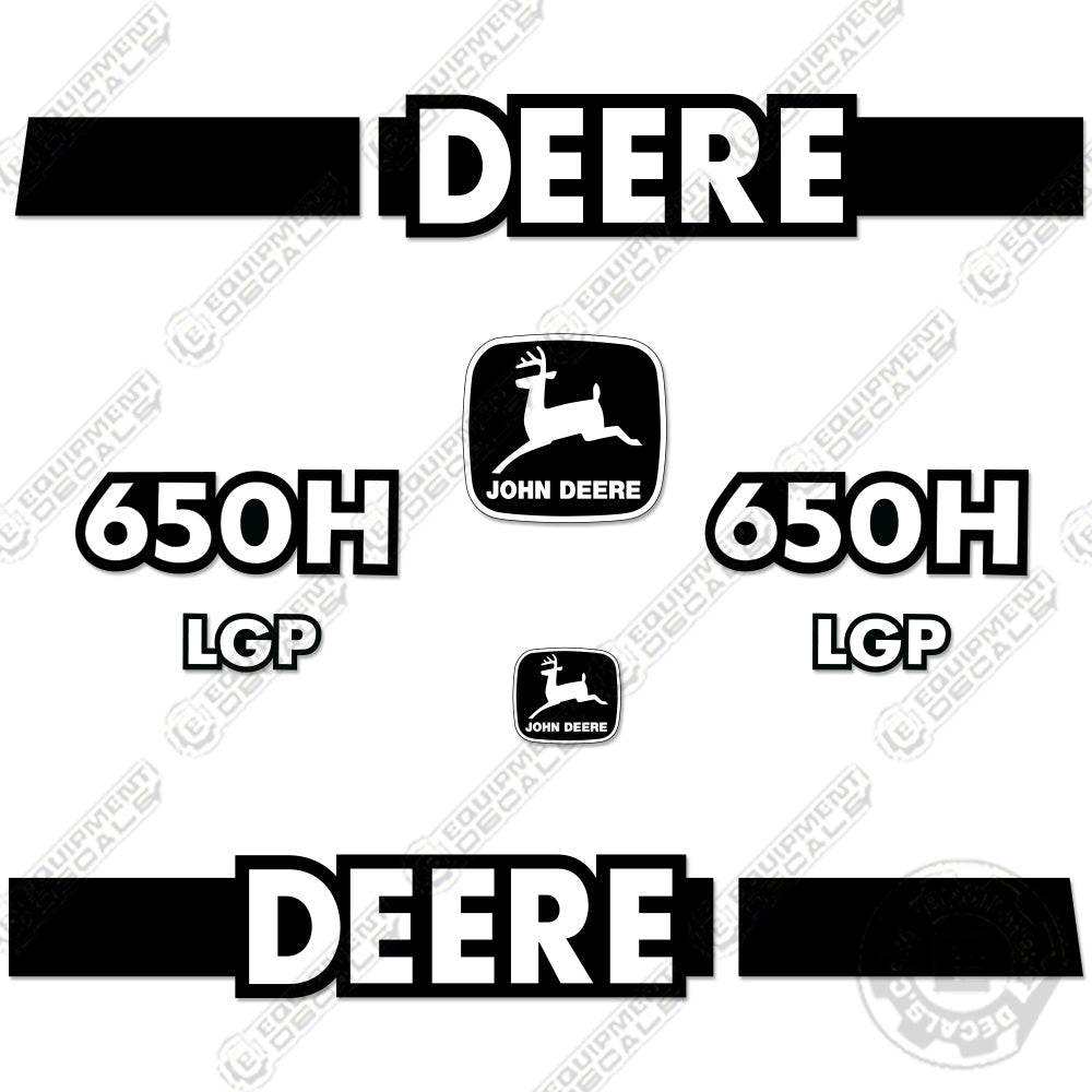 Fits John Deere 650H LGP Decal Kit Dozer (1999-2001) 650, 650-h, 650h, decal kit, john deere