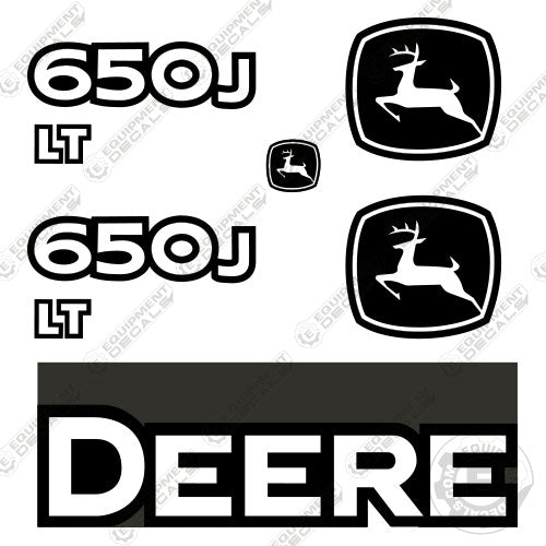 Fits John Deere 650J LT Decal Kit Dozer 650, decal kit, john deere