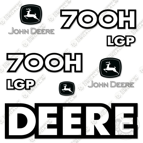 Fits John Deere 700H Decal Kit LGP Dozer 700, 700 h, 700h, decal kit, john deere, lgp