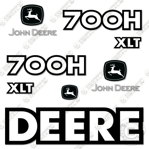 Fits John Deere 700H XLT Decal Kit Dozer 700, 700 h, 700h, decal kit, john deere, lgp