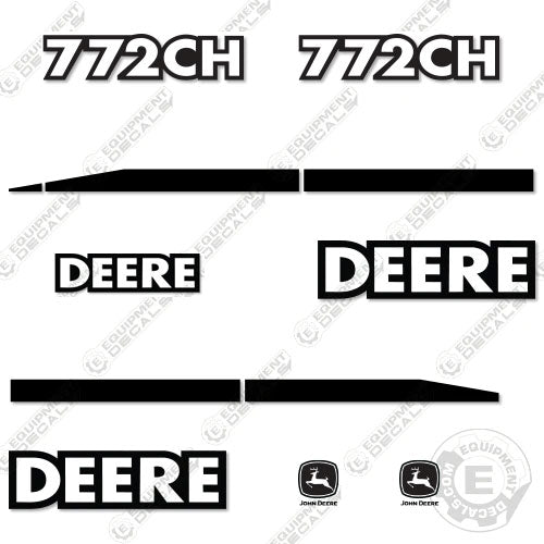 Fits John Deere 772CH Decal Kit Motor Grader - Scraper 772, 772c, 772ch, decal kit