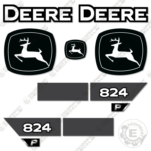 Fits John Deere 824P Wheel Loader Decal Kit 824, 824p, decal kit, john deere