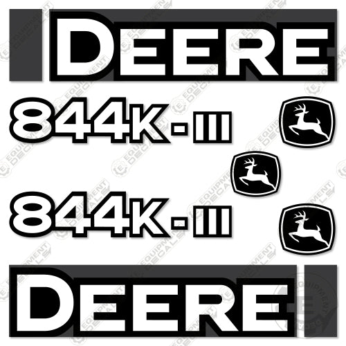 Fits John Deere 844K-III Decal Kit Wheel Loader 3, 844, 844k, 844k-3, 844k3, 844kii, decal kit, john deere