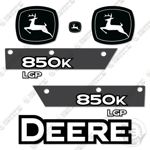 Fits John Deere 850K LGP Dozer Decal Kit - 2015-2019 850, decal kit, john deere, Skid Steer