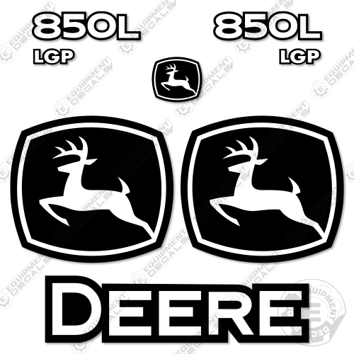 Fits John Deere 850L LGP Dozer Crawler Decal Kit 850, 850l, decal kit, john deere, Skid Steer