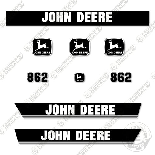 Fits John Deere 862 Decal Kit Motor Grader - Scraper 862, decal kit