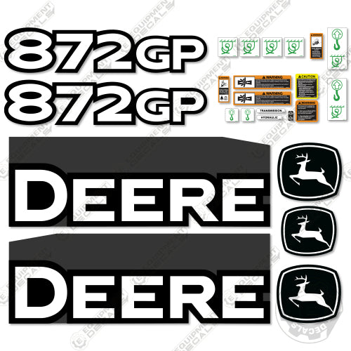 Fits John Deere 872GP Decal Kit Motor Grader (2011-2013) - Scraper 872, 872gp, decal kit
