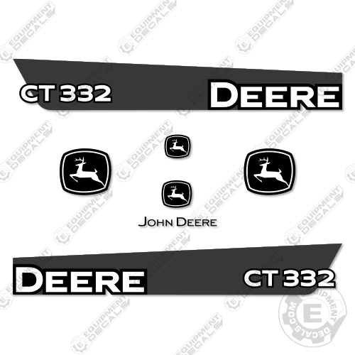 Fits John Deere CT332 Decal Kit Skid Steer 332, ct332, decal kit, john deere, Skid Steer