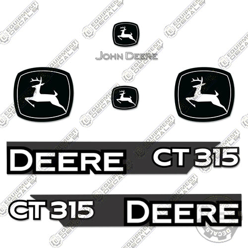 Fits John Deere CT315 Decal Kit Skid Steer Equipment Decals 315, decal kit, john deere, Skid Steer