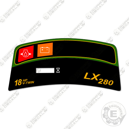  John Deere LX280 Dash Decal  Tractor - Aftermarket Kit decal kit