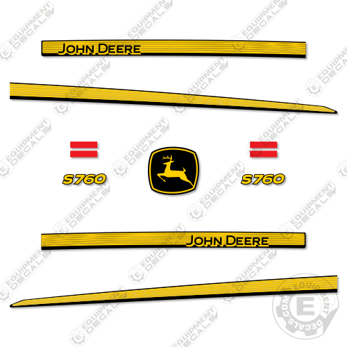 Fits John Deere S760 Decal Kit Combine 760, decal kit, s760