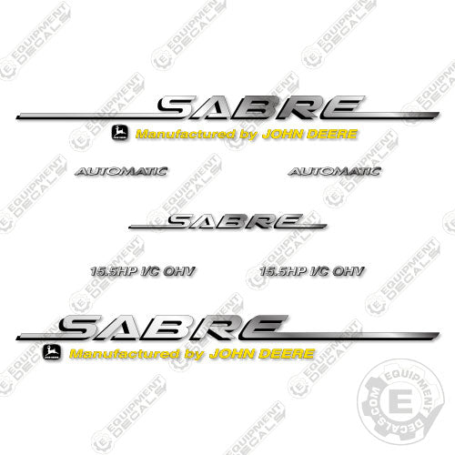 Fits John Deere Sabre Decal Kit Riding Mower (15.5HP I/C OHV) 15, 15.5, decal kit, ic