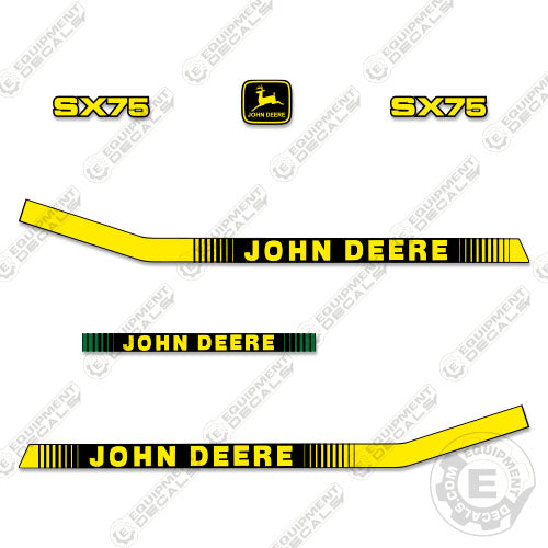 Fits John Deere SX75 Decal Kit Mower 75, amt, decal kit, sx, sx 75, sx75
