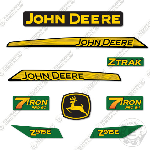 Fits John Deere Z915E Decal Kit Riding Mower 915, 915e, decal kit, z915, z915e