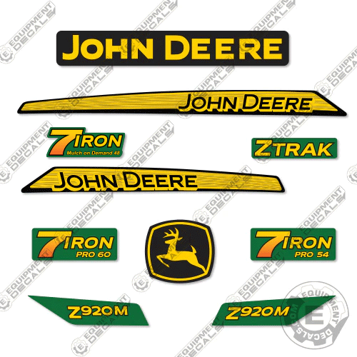 Fits John Deere Z920M Decal Kit Riding Mower 920, 920m, decal kit, z920, z920m