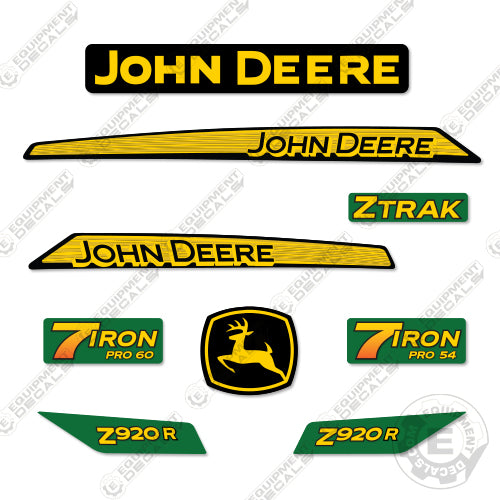 Fits John Deere Z920R Decal Kit Riding Mower 920, 920r, decal kit, z920, z920r