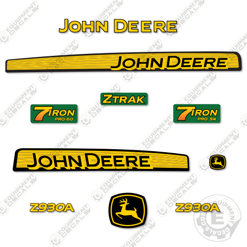 Fits John Deere Z930A Decal Kit Riding Mower 930, 930a, decal kit, z930, z930a