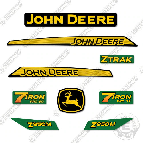 Fits John Deere Z950M Decal Kit Riding Mower 950, 950m, decal kit, z950, z950m