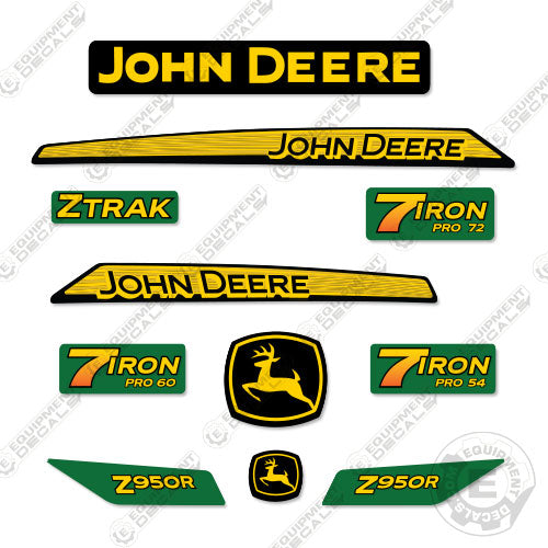 Fits John Deere Z950R Decal Kit Riding Mower 950, 950r, decal kit, z950, z950r