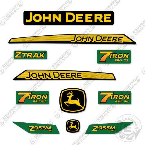 Fits John Deere Z955M EFI Decal Kit Riding Mower 955, 955m, decal kit, z955, z955m, z955m efi