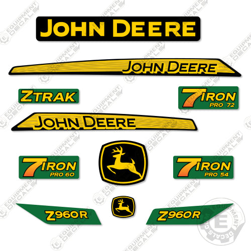 Fits John Deere Z960R Decal Kit Riding Mower 960, 960r, decal kit, z960, z960r