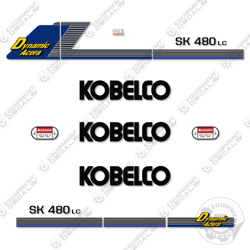 Fits Kobelco SK480LC Decal Kit Excavator 480, 480lc, decal kit, sk, sk480