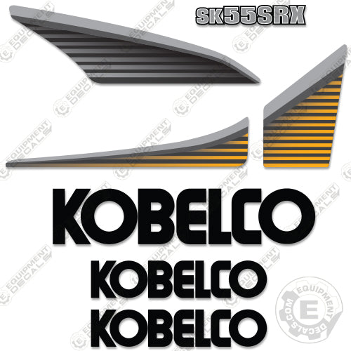 Fits Kobelco SK55SRX Decal Kit Excavator 55, 55sr, 55srx, decal kit, sk, sk55, sk55srx