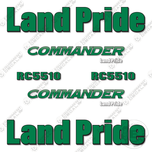 Fits Land Pride RC5510 Decal Kit Rotary Cutter 5510, decal kit, rc5510