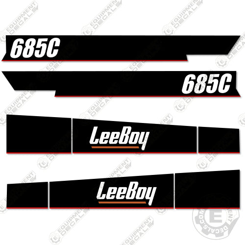 Fits LeeBoy 685C Decal Kit Motor Grader - Scraper 685, 685-c, 685c, boy, decal kit, lee, leeboy