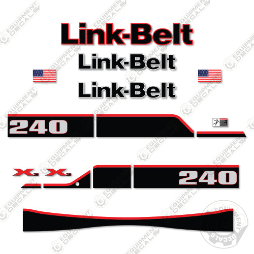 Fits Link-Belt 240X2 Decal Kit Excavator 240, 240x, 240x2, belt, decal kit, link, link-belt, linkbelt, linkbeltlink belt