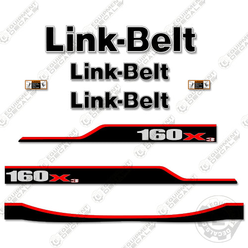 Fits Link-Belt 160X3 Decal Kit Excavator 160, 160x, 160x3, belt, decal kit, link, link-belt, linkbelt, linkbeltlink belt, x3