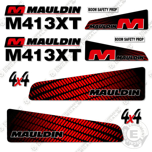 Fits Mauldin M413XT Decal Kit Motor Grader 413xt, 4x4, decal kit, m413, m413xt