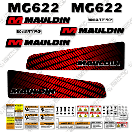 Fits Mauldin MG622 Decal Kit Motor Grader 622, decal kit, m413xt, mg-622, mg622