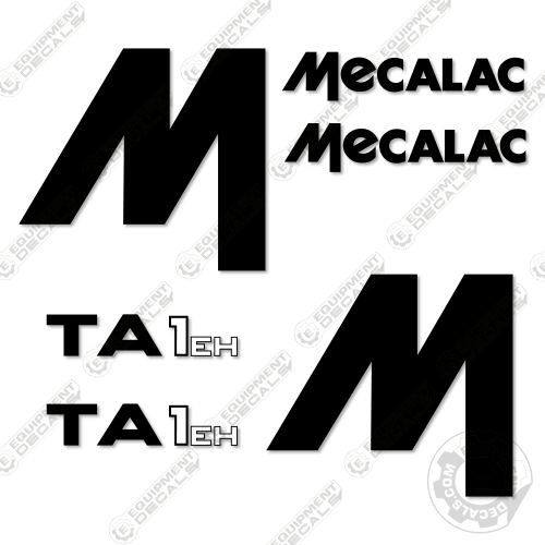 Fits Mecalac TA1EH Decal Kit Site Dumper decal kit, ft, ta, ta1, ta1eh