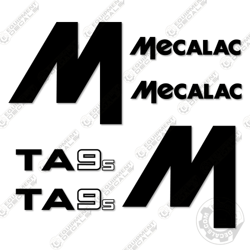 Fits Mecalac TA9S Decal Kit Site Dumper 9s, decal kit, ft, ta, ta9, ta9s