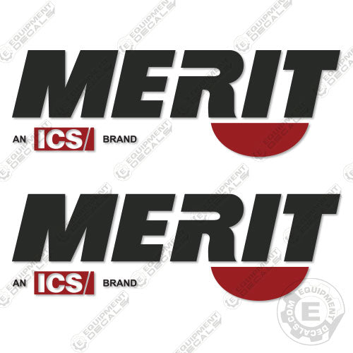 Fits Merit Decal Kit Logo (Set of 2) - 13" Wide decal kit, pt
