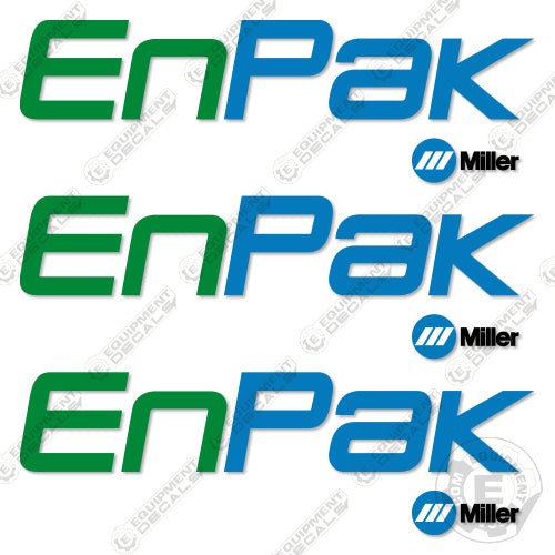 Fits Miller Enpak Decal Kit (16" Logos) decal kit