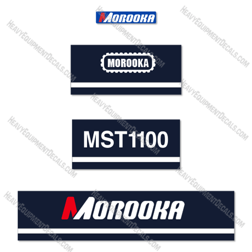 Fits Morooka MST1100 Decal Kit Rubber Track Dump Truck Carrier 1100, mst 1100, mst-1100