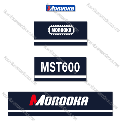 Fits Morooka MST600 Decal Kit Rubber Track Dump Truck Carrier 600, mst 600, mst-600