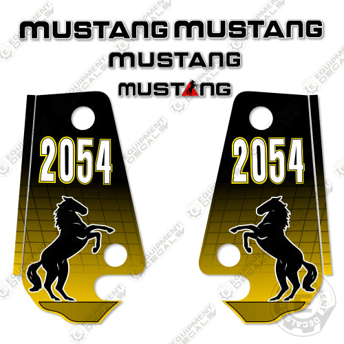 Fits Mustang 2054 Decal Kit Skid Steer (2002 STRAIGHT VERSION) 2054, decal kit