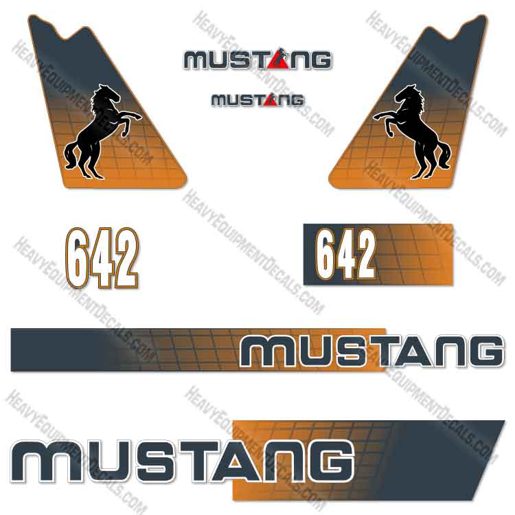Fits Mustang 642 Decal Kit Telehandler 642, decal kit