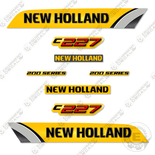 Fits New Holland C227 Decal Kit Skid Steer 227, c-227, c227, decal kit