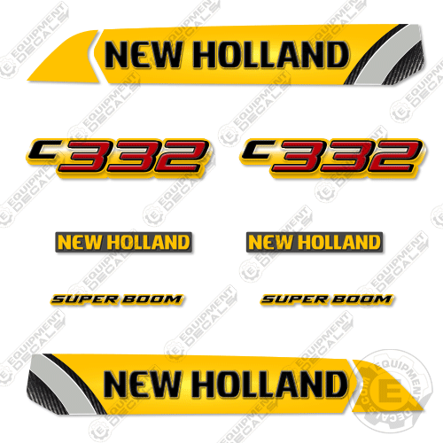 Fits New Holland C332 Decal Kit Skid Steer 332, c-332, c332, decal kit